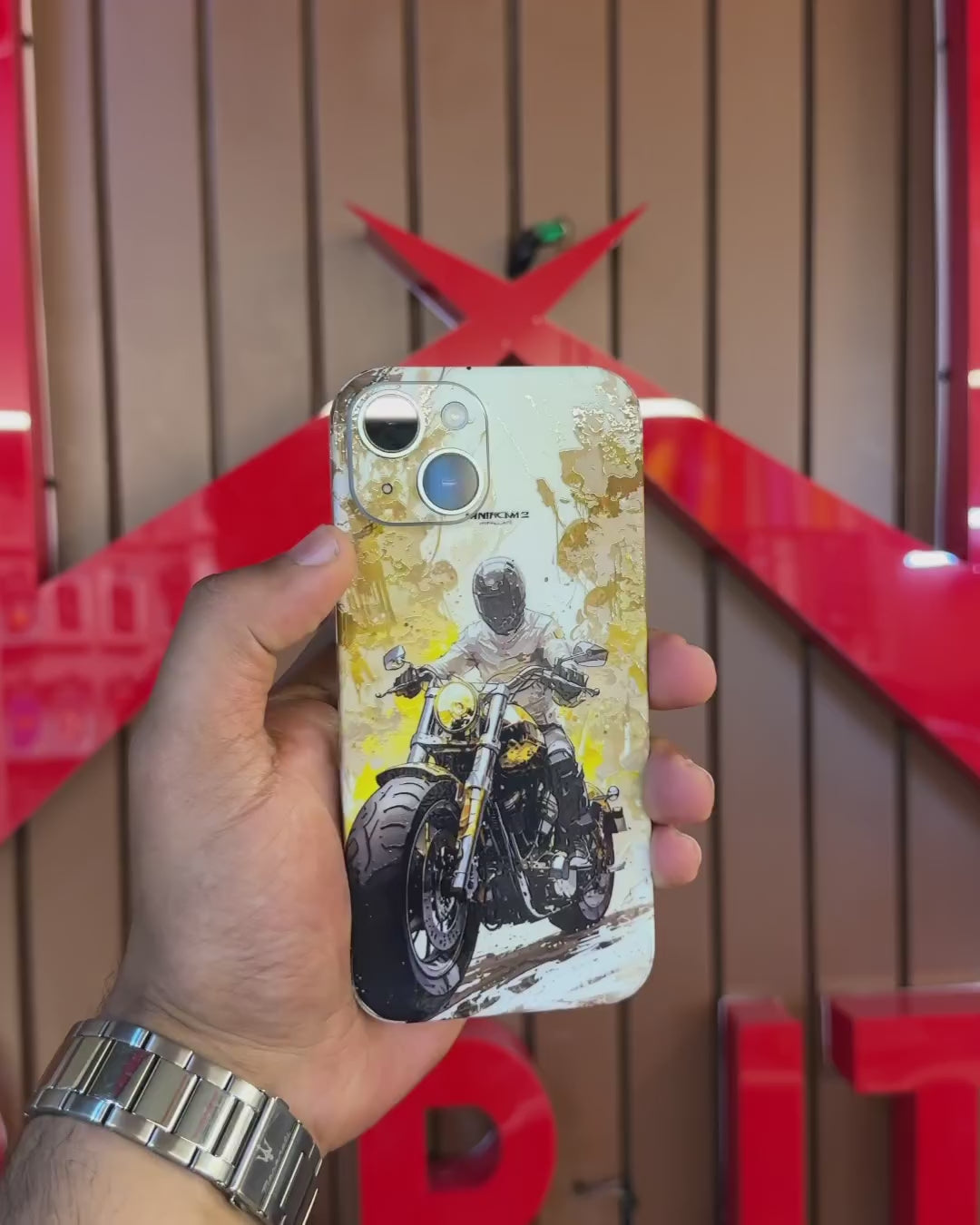 Geometric Embossed Mobile Skin