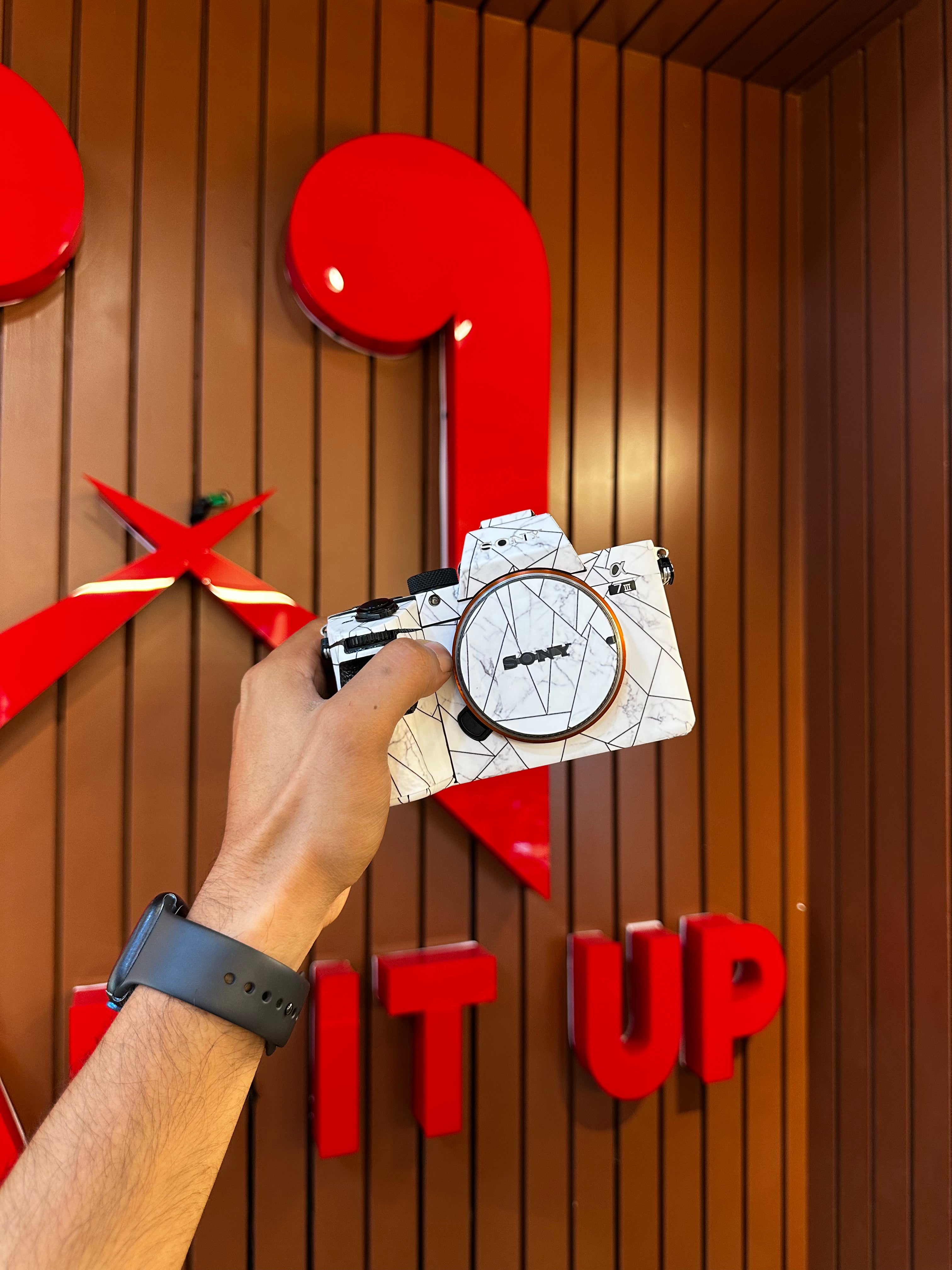 White Marble Camera Skin