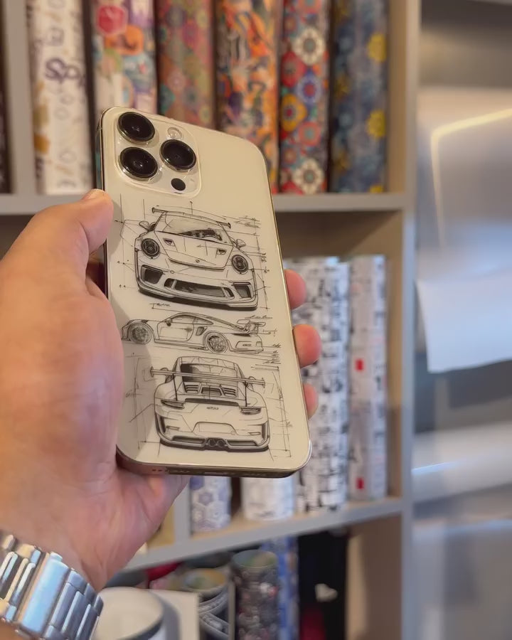 Performance Car Translucent Mobile Skin