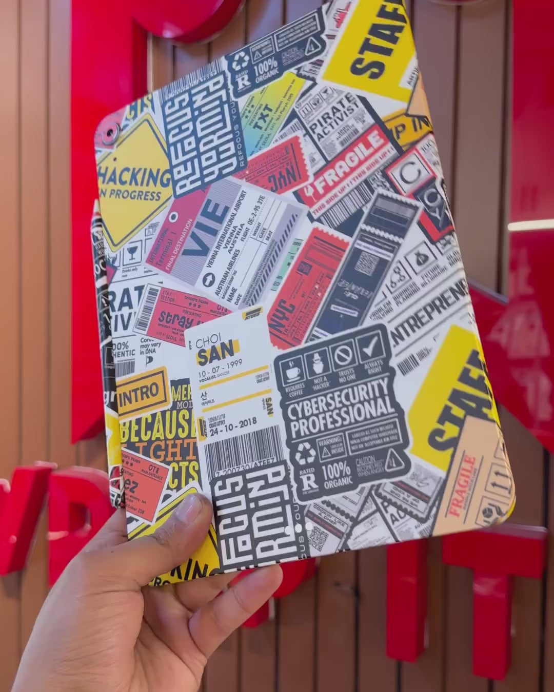 Cybersecurity Graffiti Tablet Skin