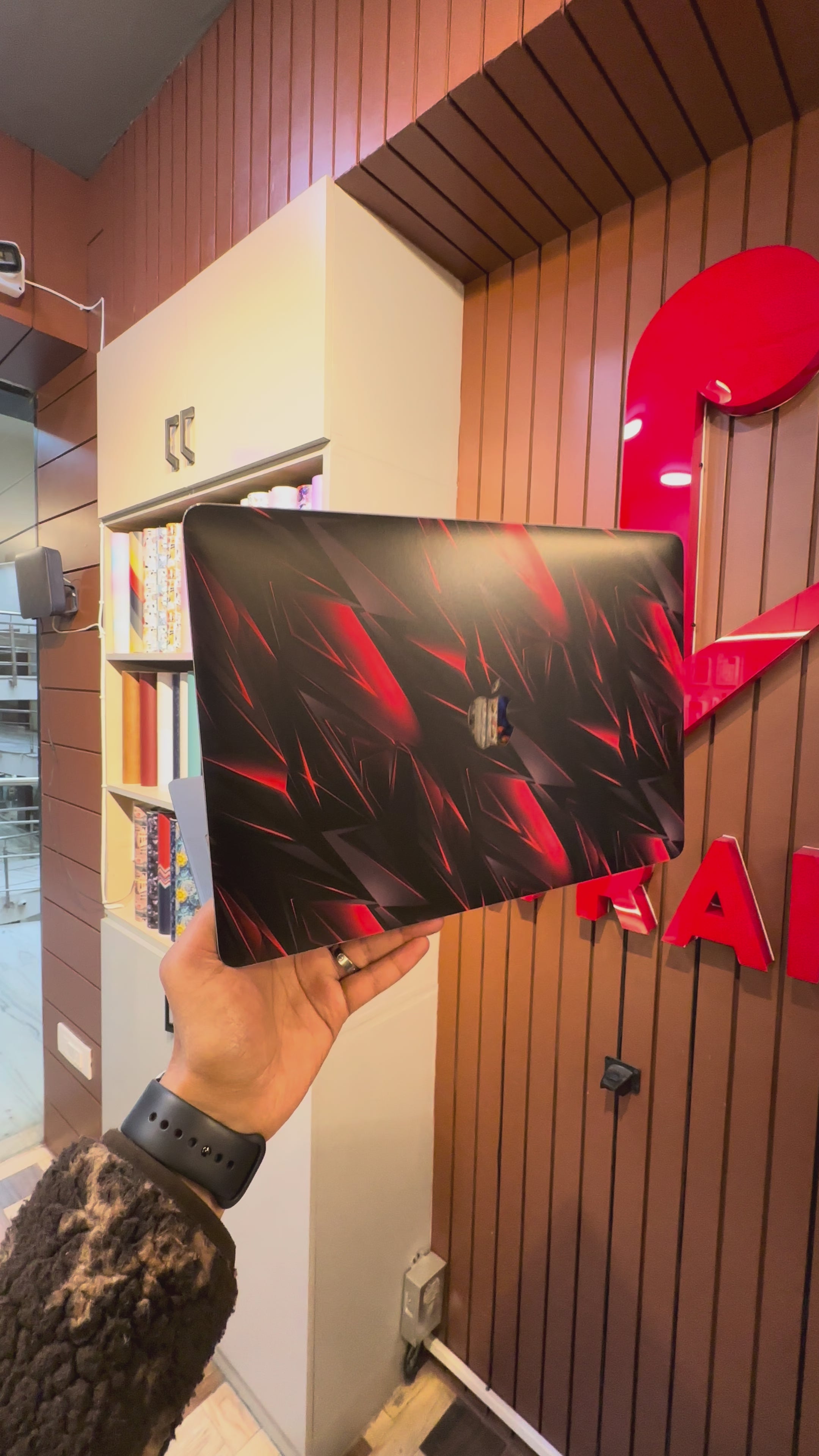 Red Slash – Abstract Gamer Edition Laptop Skin