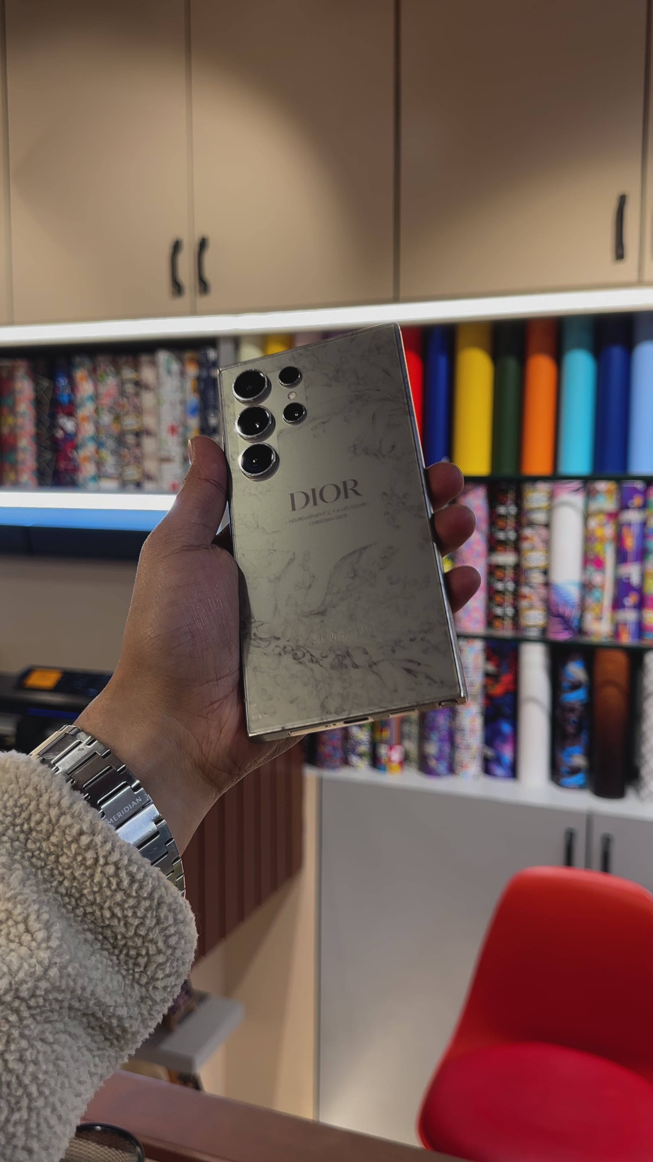 Dior-Inspired Translucent Mobile Skin