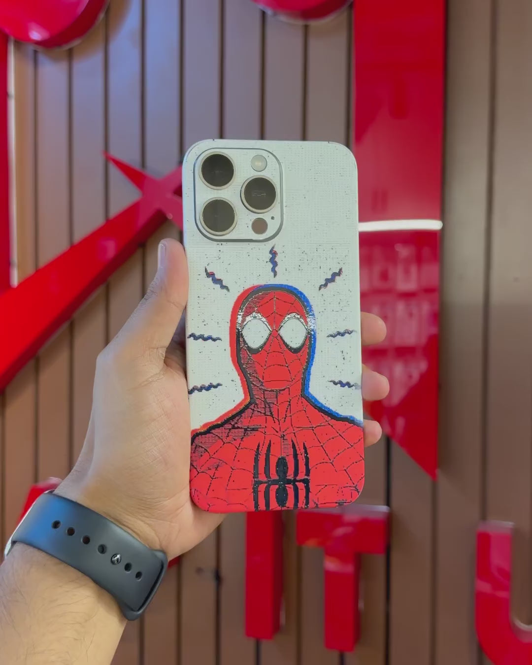 Spider Sense Graffiti Mobile Skin