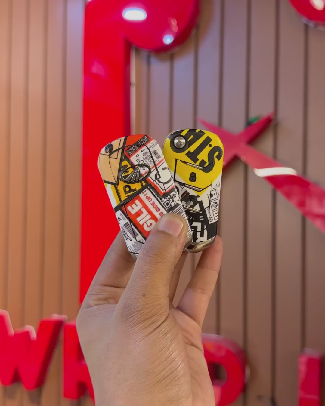 Urban Graffiti Car Key Skin